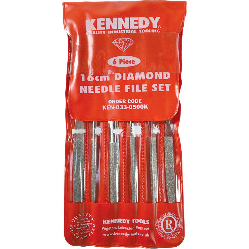 KENNEDY 16 cm gyémánt tűreszelő készlet 120/140-es szemcsemérettel, 6 részes termék fő termékképe