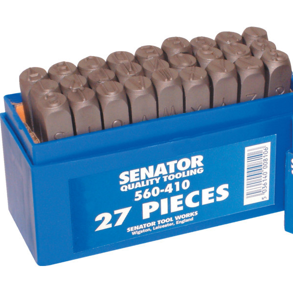 SENATOR 10.0 mm betű beütő készlet, 27 részes termék fő termékképe