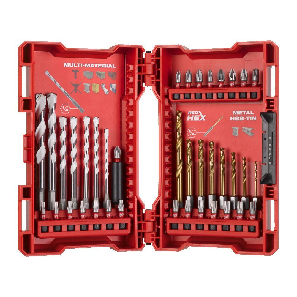 Milwaukee Shockwave Impact Duty™ fúrószár és bit készlet, 39 darabos termék fő termékképe