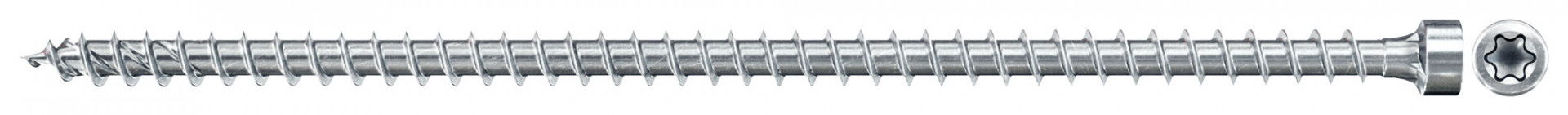 Fischer FPF II CHTF 8.0 x 160 BC 50 hengeres fejű, kékre horganyzott, végigmenetes szerkezetépítő csavar TX behajtással, 50 db/csomag termék fő termékképe