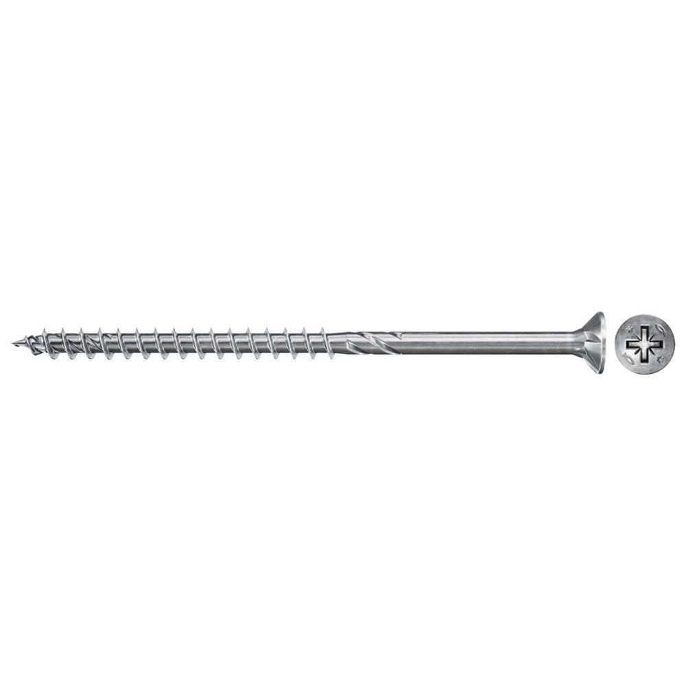Fischer FPF II CZP 4.0 x 45 BC 500 süllyesztett fejű, kékre horganyzott csavar részmenettel, PZ behajtással, 500 db/csomag termék fő termékképe